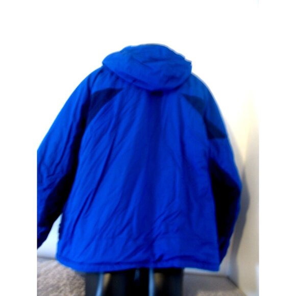 Columbia Jacket Men's 4XL Blue Black Gray Winter Coat Hooded. - Picture 8 of 10